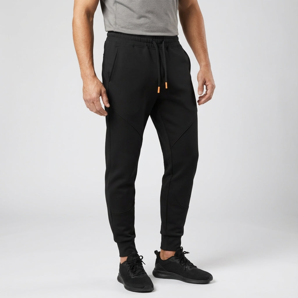 Jared men's regular fit fleece-lined jogging pants, perfect for cold weather sports.