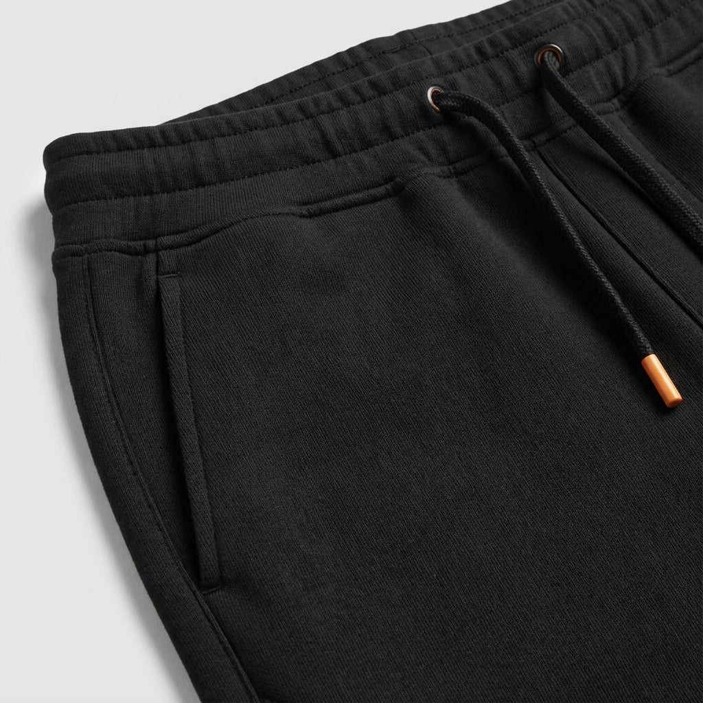 Gray men's regular fit polyester track pants, soft fleece interior for warmth and comfort.