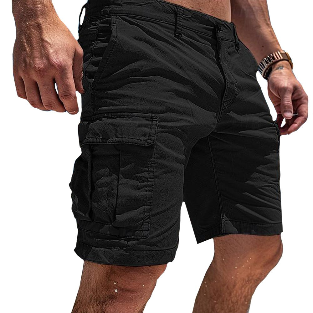 Comfortable men's relaxed cargo shorts with multiple pockets, designed for ultimate comfort and everyday use.