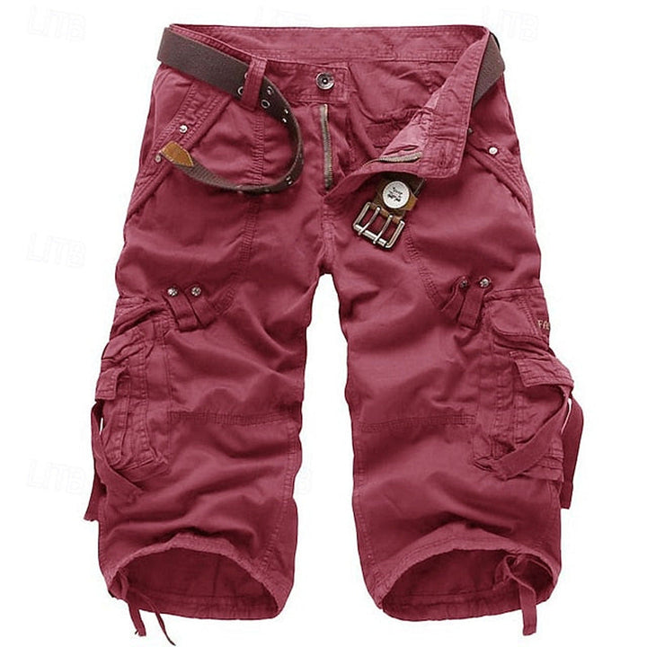 Men's relaxed fit cargo shorts with multi-pockets, perfect for adventure, outdoor wear, and everyday comfort.