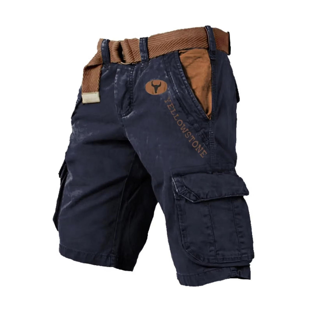 Durable men's relaxed fit cargo shorts with multi-pockets, great for everyday casual wear.