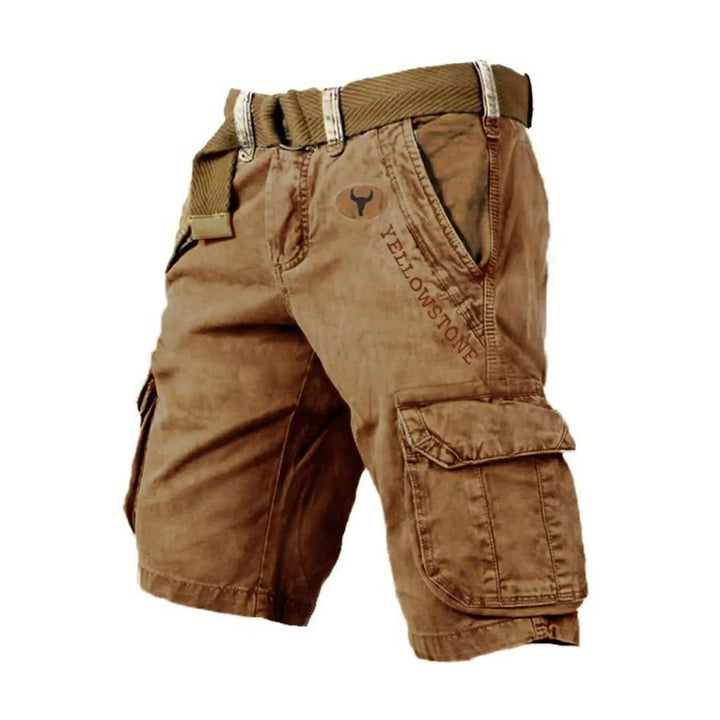 Comfortable men's relaxed fit cargo shorts with multi-pockets, ideal for active and casual wear.