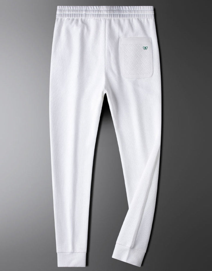 Men's black relaxed fit casual pants for comfortable, versatile everyday wear; modern & stylish.