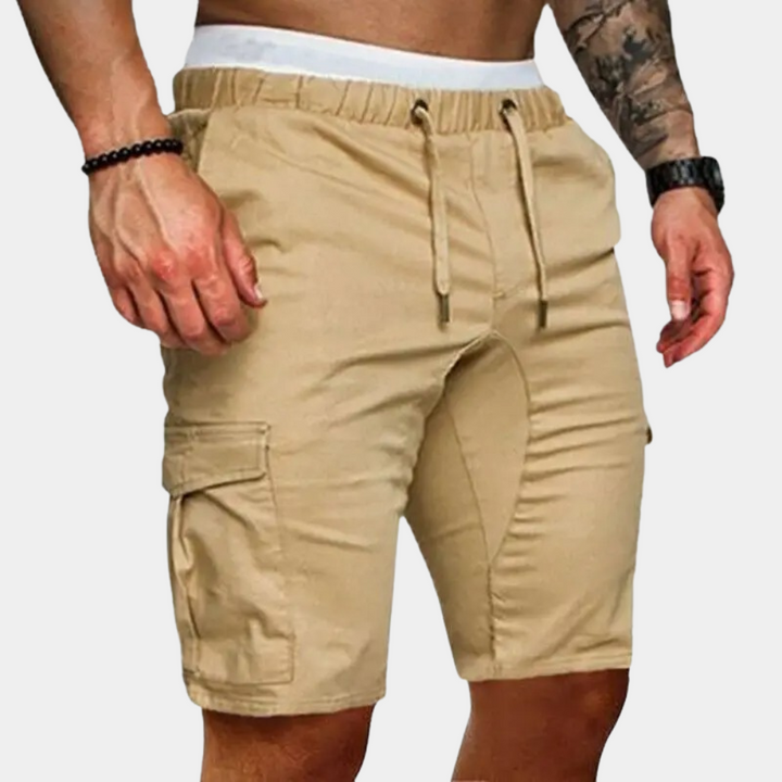 Soft men's loungewear shorts, relaxed fit for ultimate comfort in warm weather, perfect for casual days.