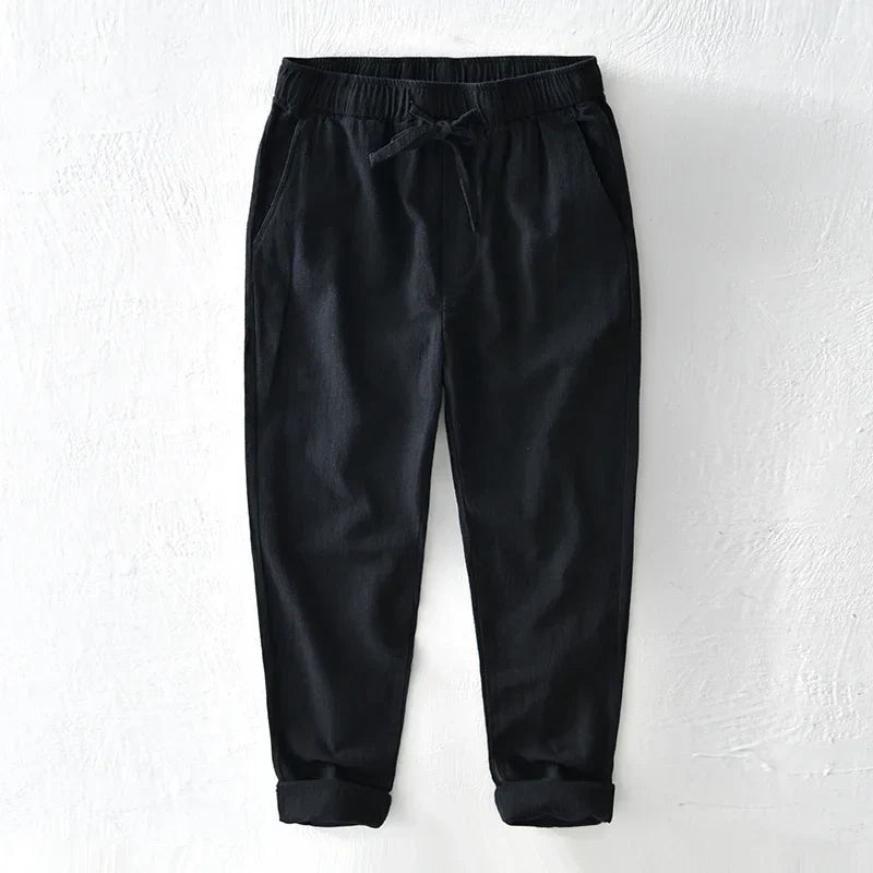 Versatile men's relaxed fit trousers, offering comfort and style for casual everyday wear in spring & summer.