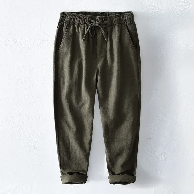 Stylish men's casual trousers, relaxed fit design ensures maximum comfort for everyday spring & summer outfits.