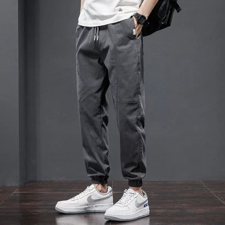 Comfortable men's athletic pants, soft cotton blend joggers, perfect for loungewear and casual wear.