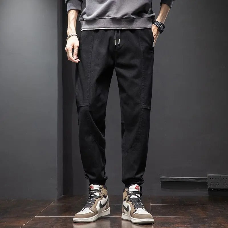 Premium cotton blend men's comfort joggers, relaxed fit and tapered design, perfect for modern casual wear.