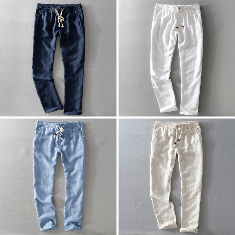 Soft men's relaxed fit pants, designed for ultimate comfort, perfect as loungewear or casual summer pants.