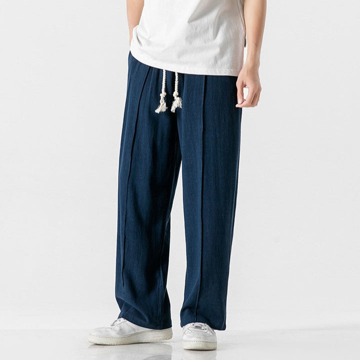 Comfortable men's relaxed fit pants in a modern design, ideal for all-day casual wear & everyday fashion.