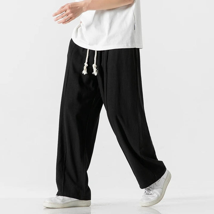 Men's modern comfort pants, relaxed fit, designed for effortless style and versatile casual everyday fashion.