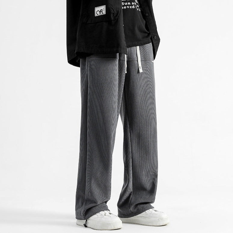 Everyday men's fashion: relaxed corduroy pants, casual and comfortable.