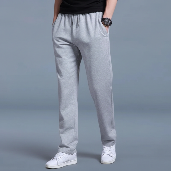 Comfortable men's relaxed fit joggers in a casual style, made from durable cotton blend.