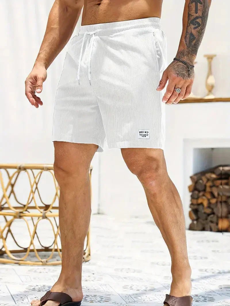 Men's summer drawstring shorts, relaxed fit for freedom of movement and ultimate comfort.