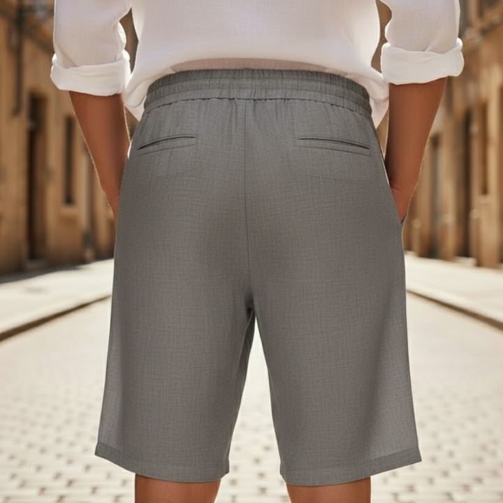 Versatile men's summer shorts with relaxed fit & drawstring. Ideal for casual everyday comfort & vacation.