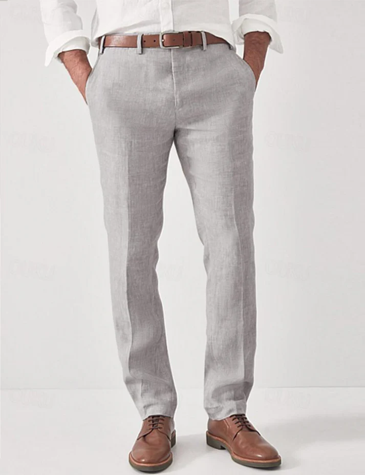 Loose fit men's harem pants featuring an elastic waist for comfortable & stylish casual wear.