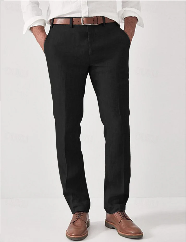 Stylish men's casual harem pants with an elastic waist, ideal for relaxed everyday & summer fashion.