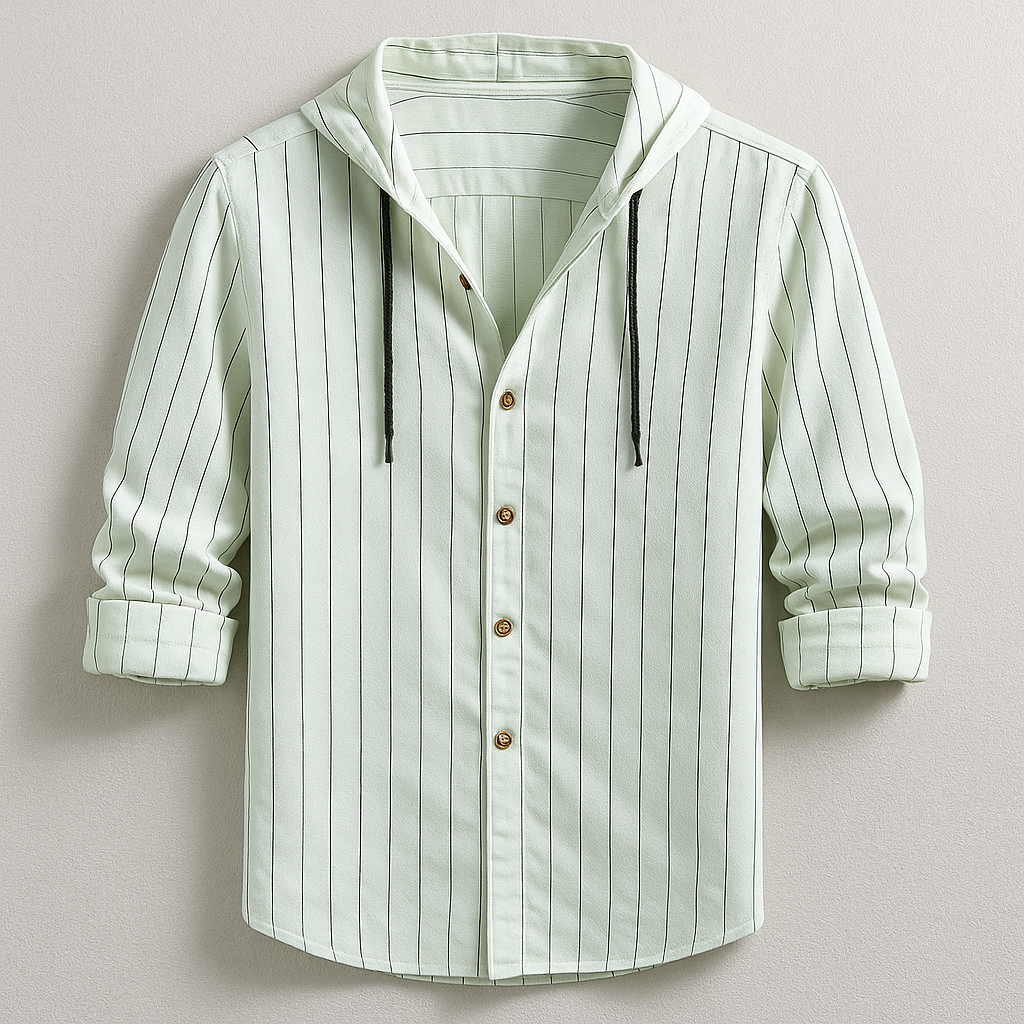 Soft, lightweight men's hoodie shirt. A breathable, relaxed fit top ideal for spring and summer fashion.