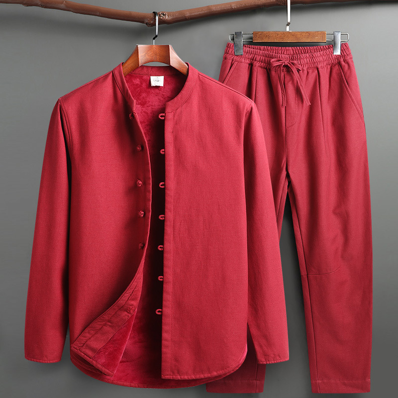 Ultimate comfort men's relaxed fit set, ideal for spring casual wear & home attire.
