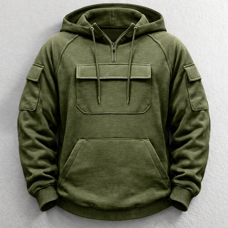 Stylish men's relaxed fit hoodie, ideal for street style, athleisure, or comfortable loungewear.