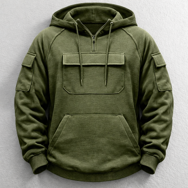 Stylish men's relaxed fit hoodie, ideal for street style, athleisure, or comfortable loungewear.