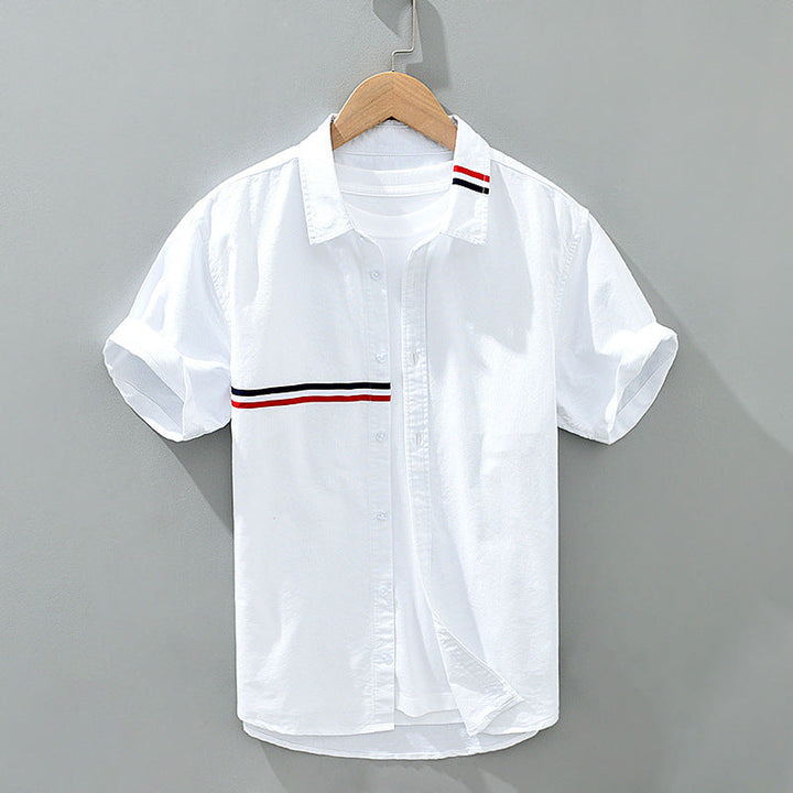 Comfortable men's summer casual shirt with a relaxed fit, a versatile and stylish choice for men's fashion.