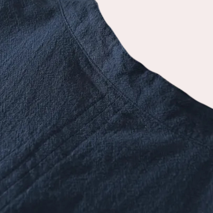 Milo men's relaxed fit summer shirt, breathable short sleeve, perfect for warm weather.