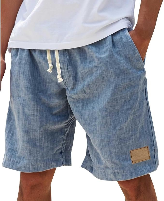 Relaxed fit men's summer shorts, breathable & comfortable for all-day warm weather wear.