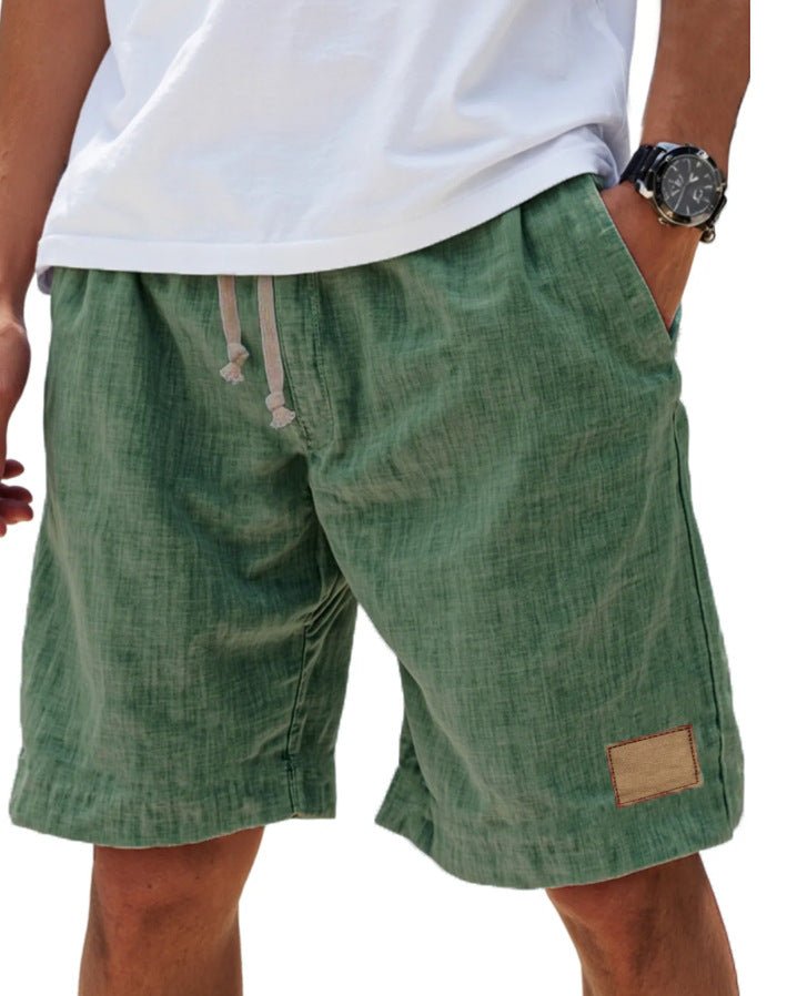 Men's beachwear shorts, relaxed fit, elastic waist, great for summer vacation & casual outings.