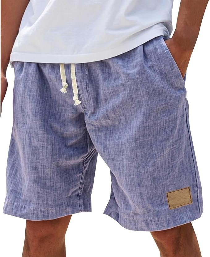 Men's outdoor summer shorts, relaxed fit, comfortable for active warm weather adventures.