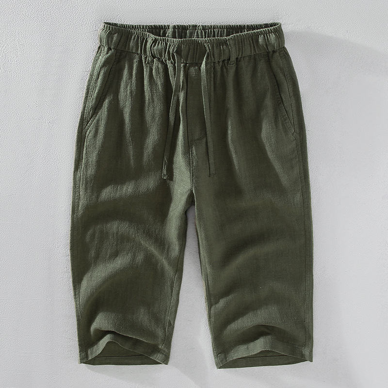 Versatile men's summer shorts, relaxed fit with drawstring, perfect for casual outings or beachwear.