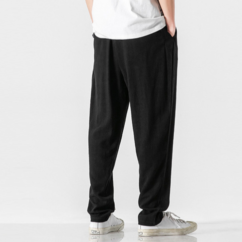 Stylish men's pleated trousers, relaxed fit for summer casual and mens fashion.