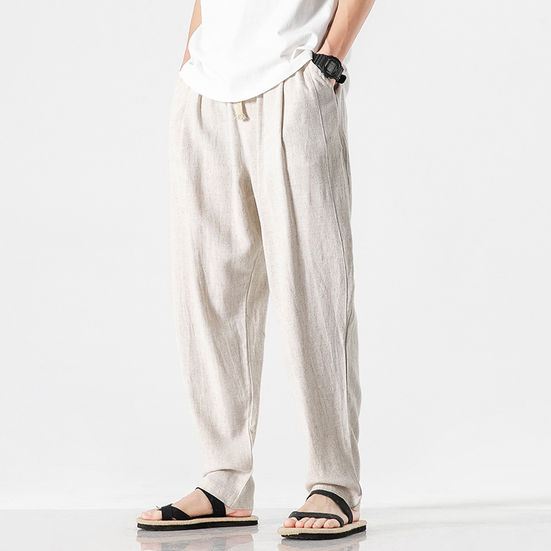 Lightweight men's casual pants, relaxed fit for ultimate summer comfort and style.