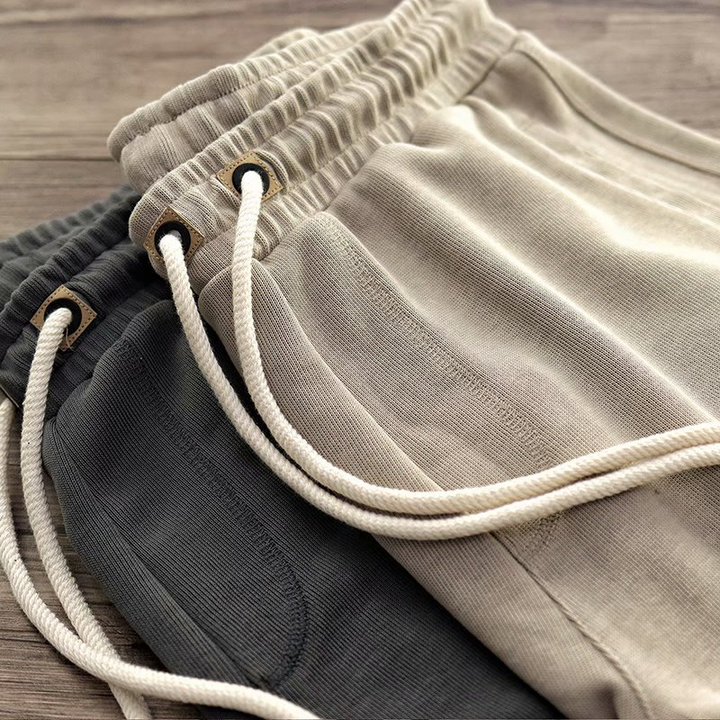 Men's casual terry shorts, relaxed fit, drawstring closure, perfect for ultimate comfort & everyday use.
