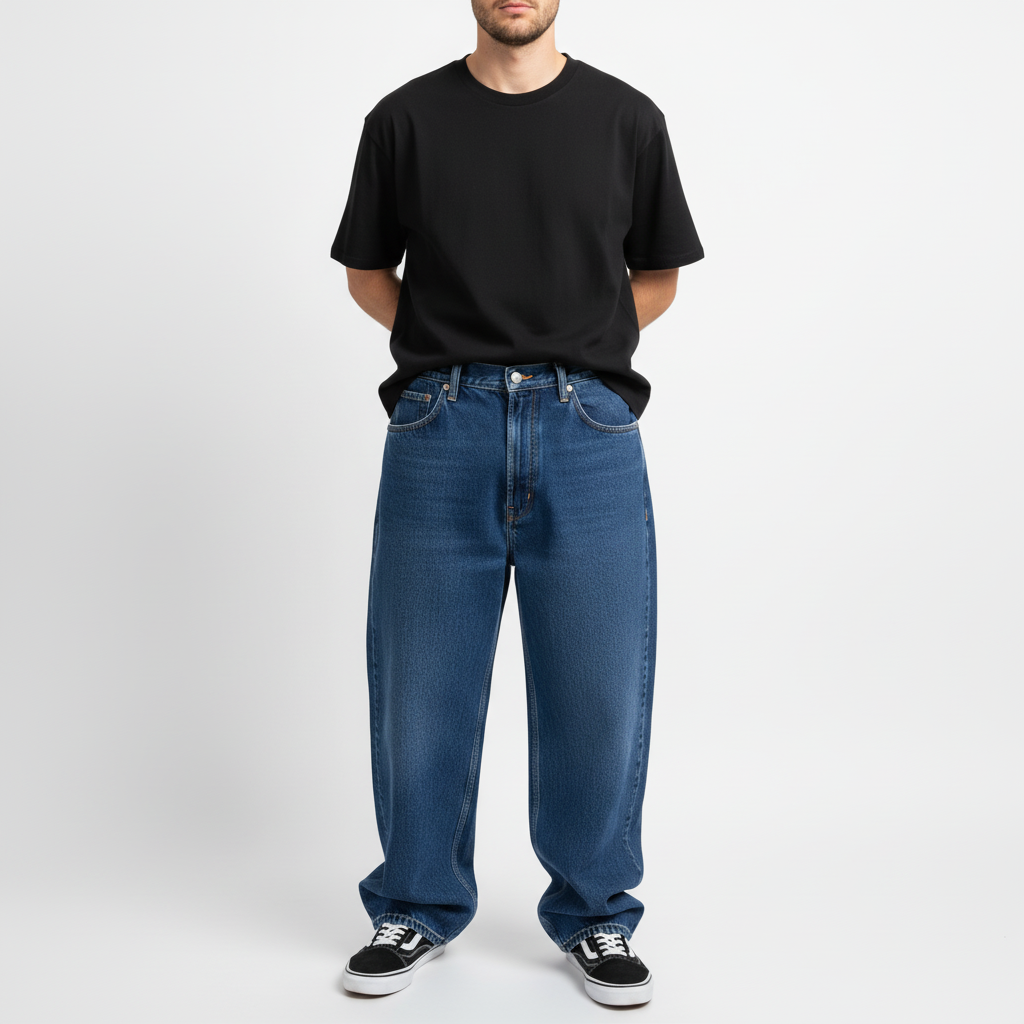 Relaxed fit men's urban denim jeans, Samuel brand, designed for ultimate comfort and fashion