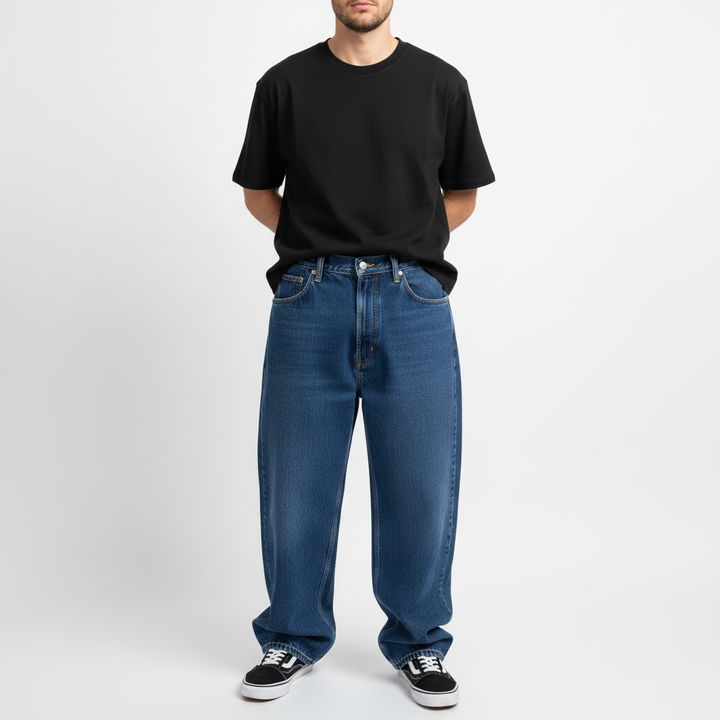 Relaxed fit men's urban denim jeans, Samuel brand, designed for ultimate comfort and fashion