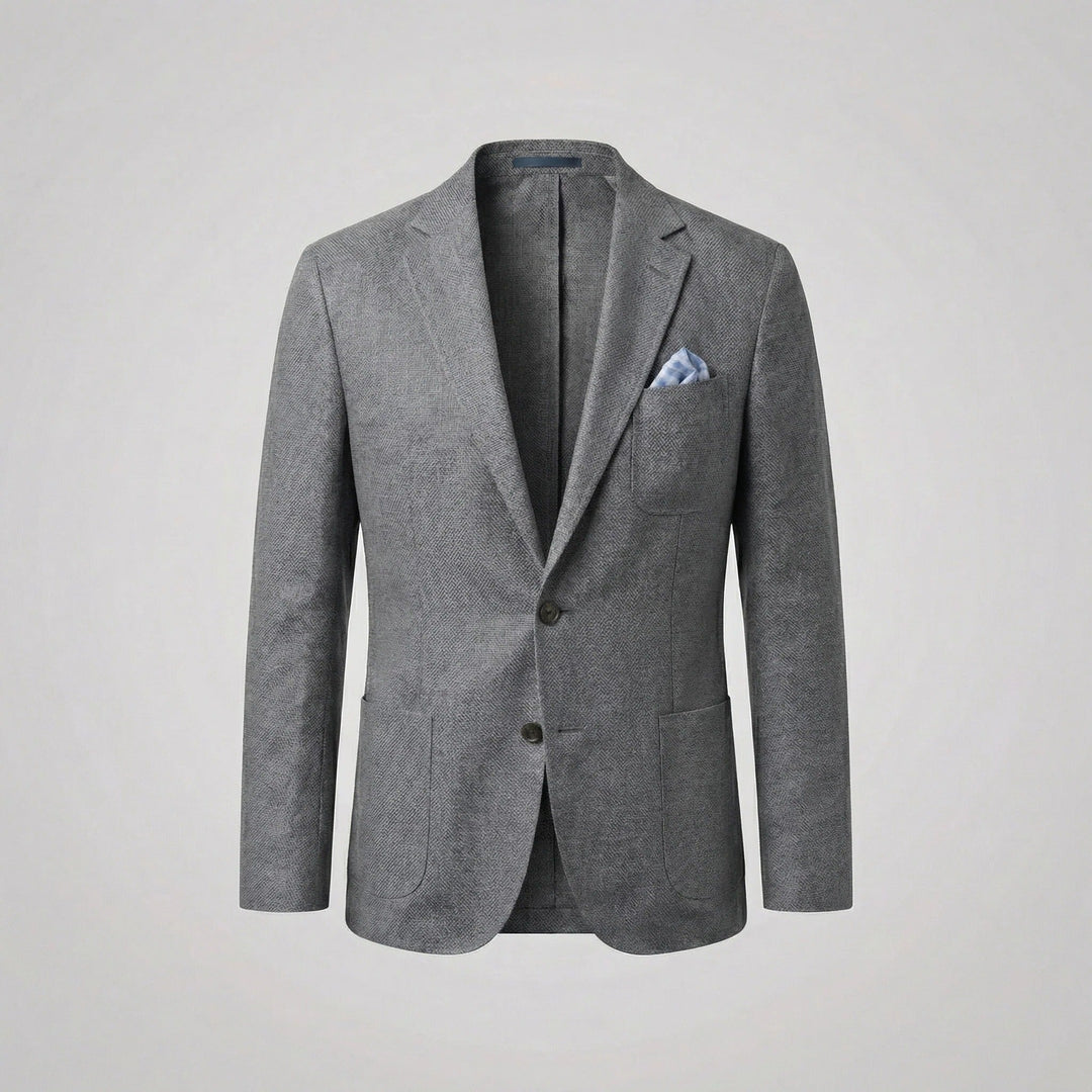 Stylish men's lightweight blazer jacket, perfect for smart casual or relaxed workwear.