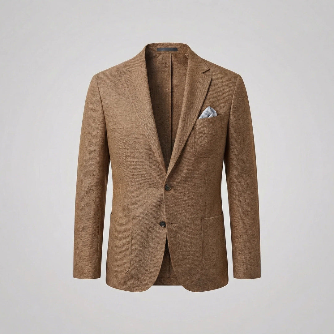 Elevate your smart casual look with this men's relaxed fit lightweight blazer jacket.