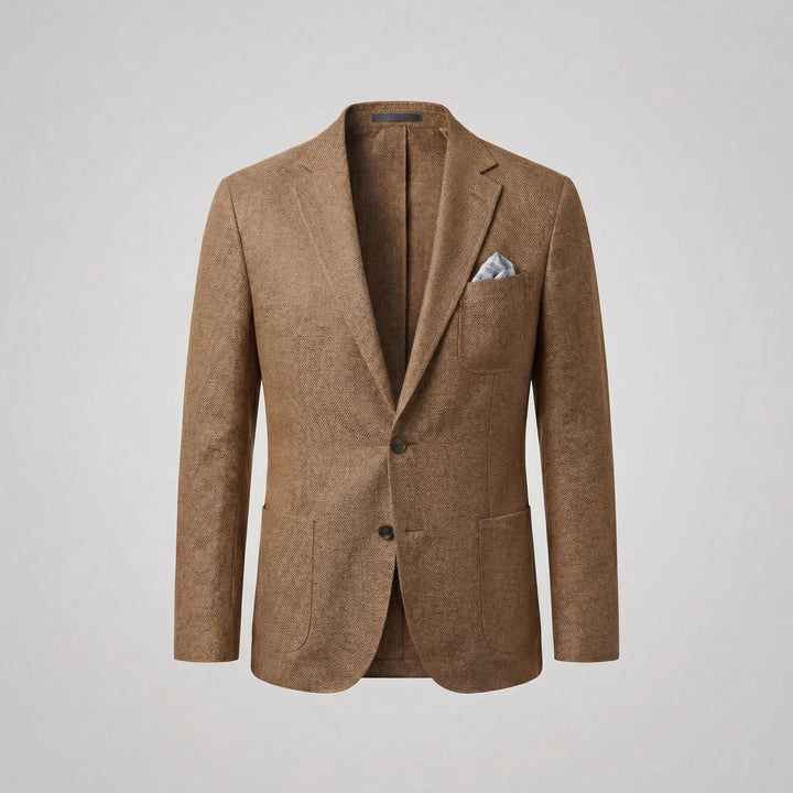 Elevate your smart casual look with this men's relaxed fit lightweight blazer jacket.