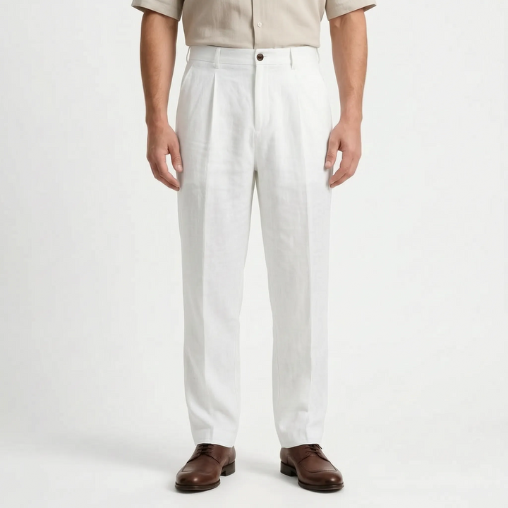 Modern men's comfort pants with a relaxed straight leg, great for daily wear and relaxed style.