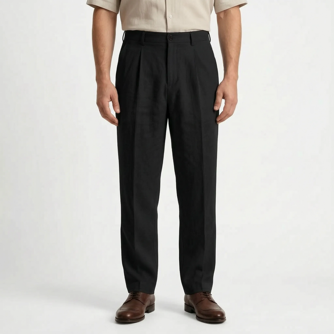 Versatile men's relaxed straight leg pants, offering all-day comfort for everyday wear.