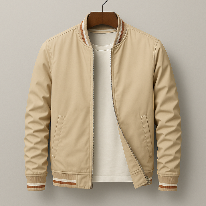 Durable Renley men's field jacket, high-quality fabric, military-style details. Lightweight & practical.