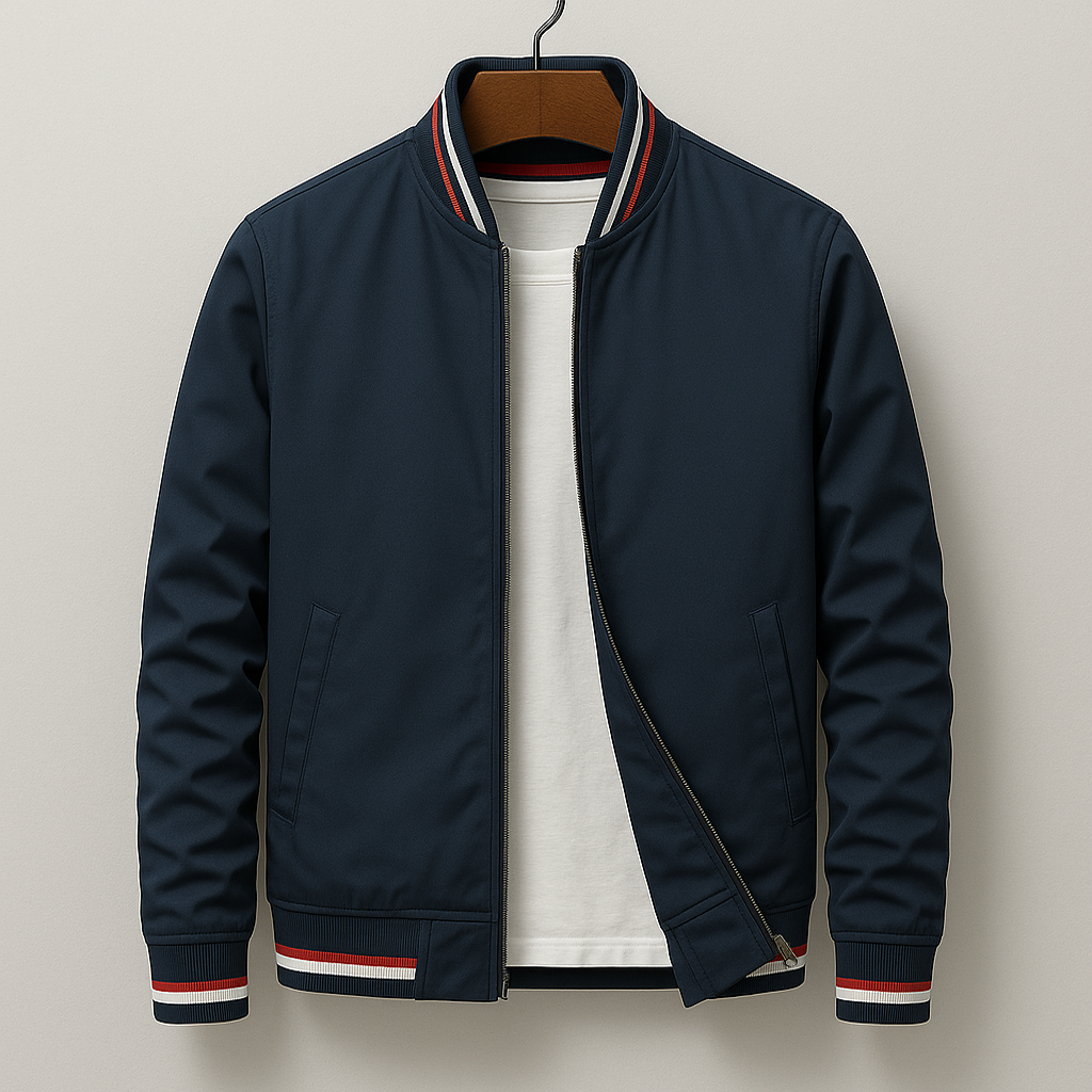 Classic olive green Renley men's field jacket, a stylish bomber-style outerwear piece for versatile use.