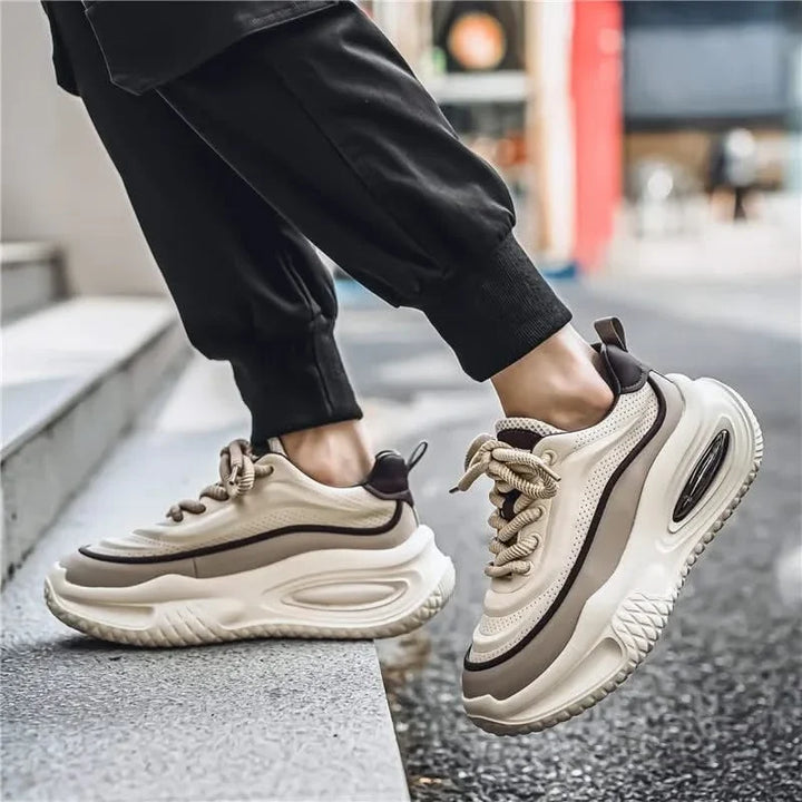 Men's Retro Dynasty athletic-style sneakers, blending bold design with cushioned comfort for stylish, durable wear.