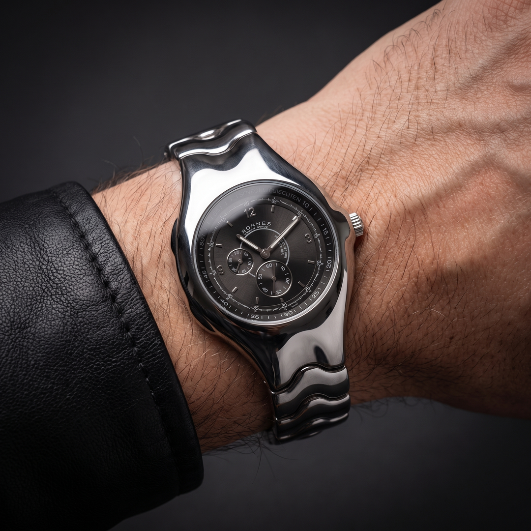 Durable water-resistant men's retro oval quartz watch for everyday wear and style.