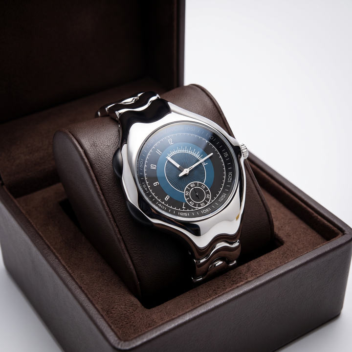 Elegant men's oval face quartz watch, a versatile accessory for any style.