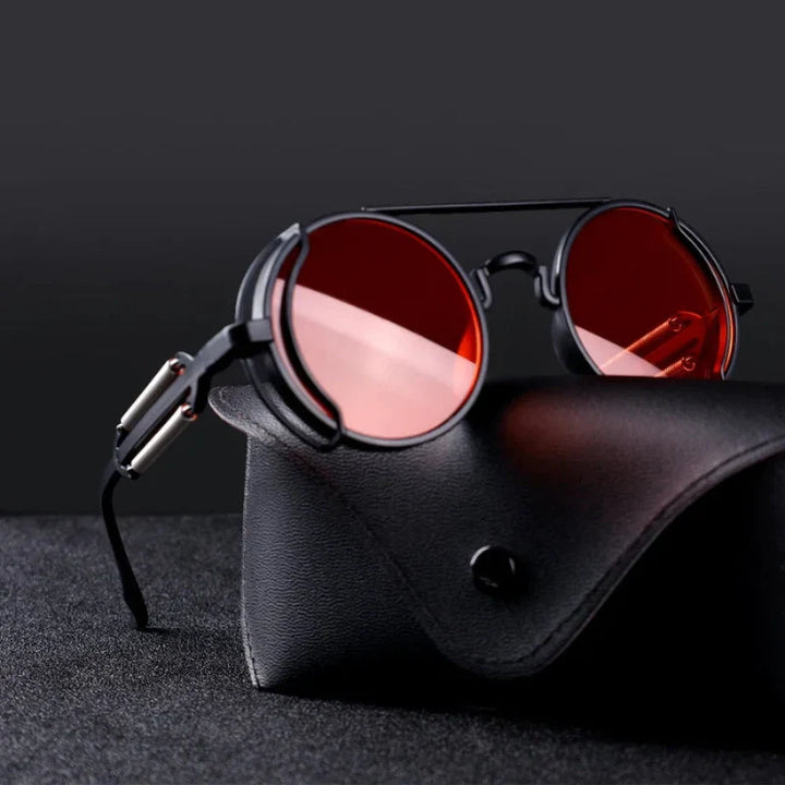 Durable men's retro square shades with polarized lenses for superior UV protection & eye comfort.