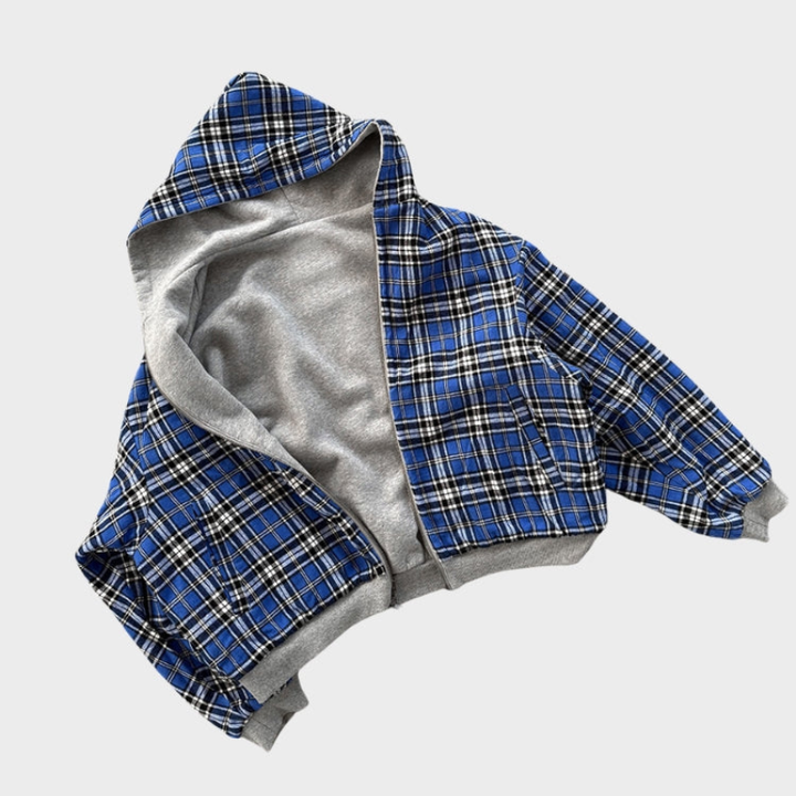 Comfortable men's reversible oversized hoodie, ideal for streetwear or casual style, offering two distinct looks.