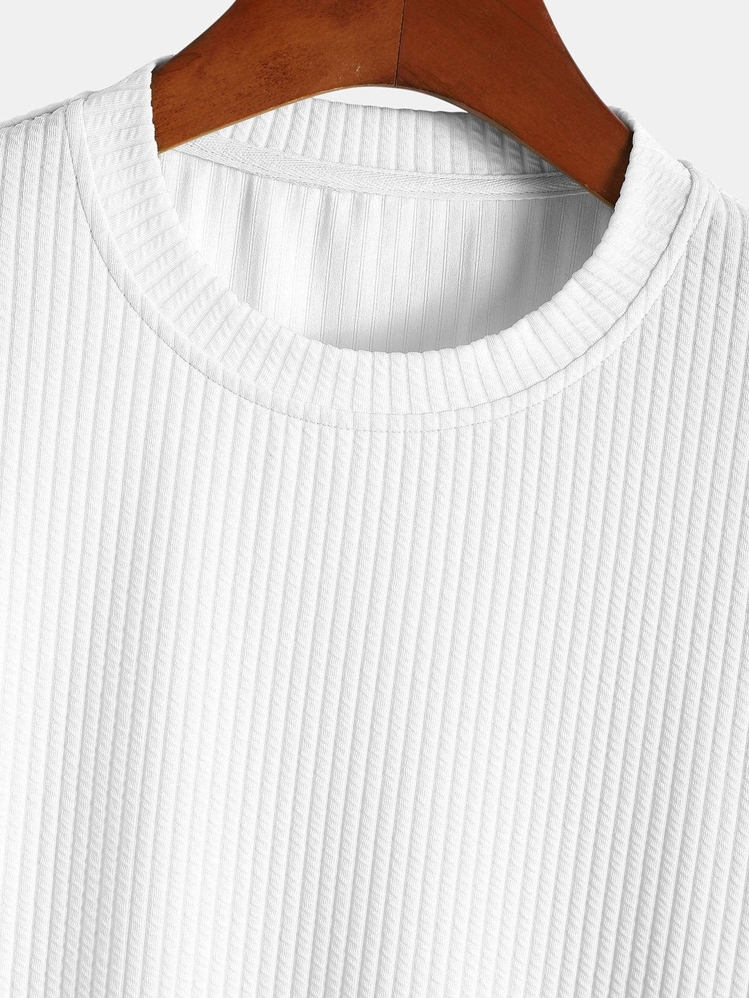 Casual men's ribbed muscle fit top, ideal for comfort and style.