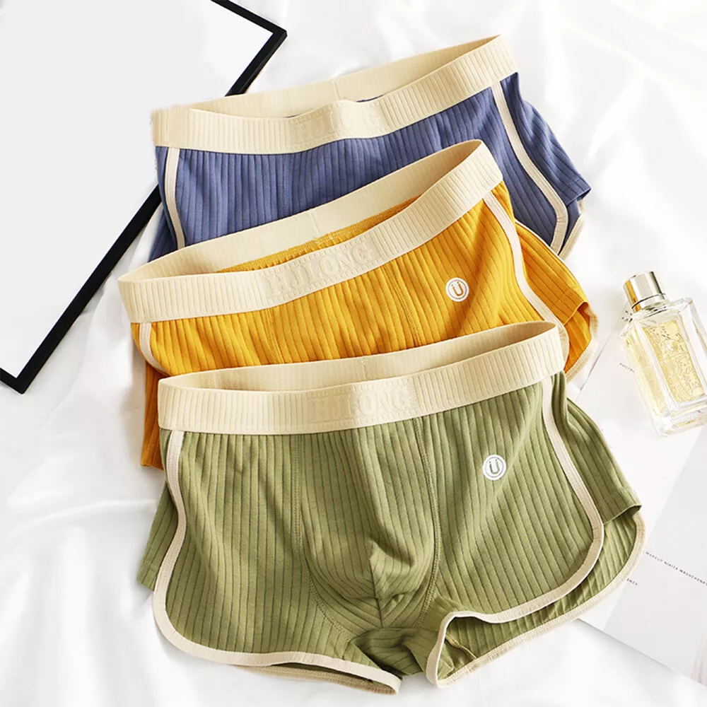 Comfortable men's ribbed stretch briefs 3-pack, ideal for activewear & daily support.